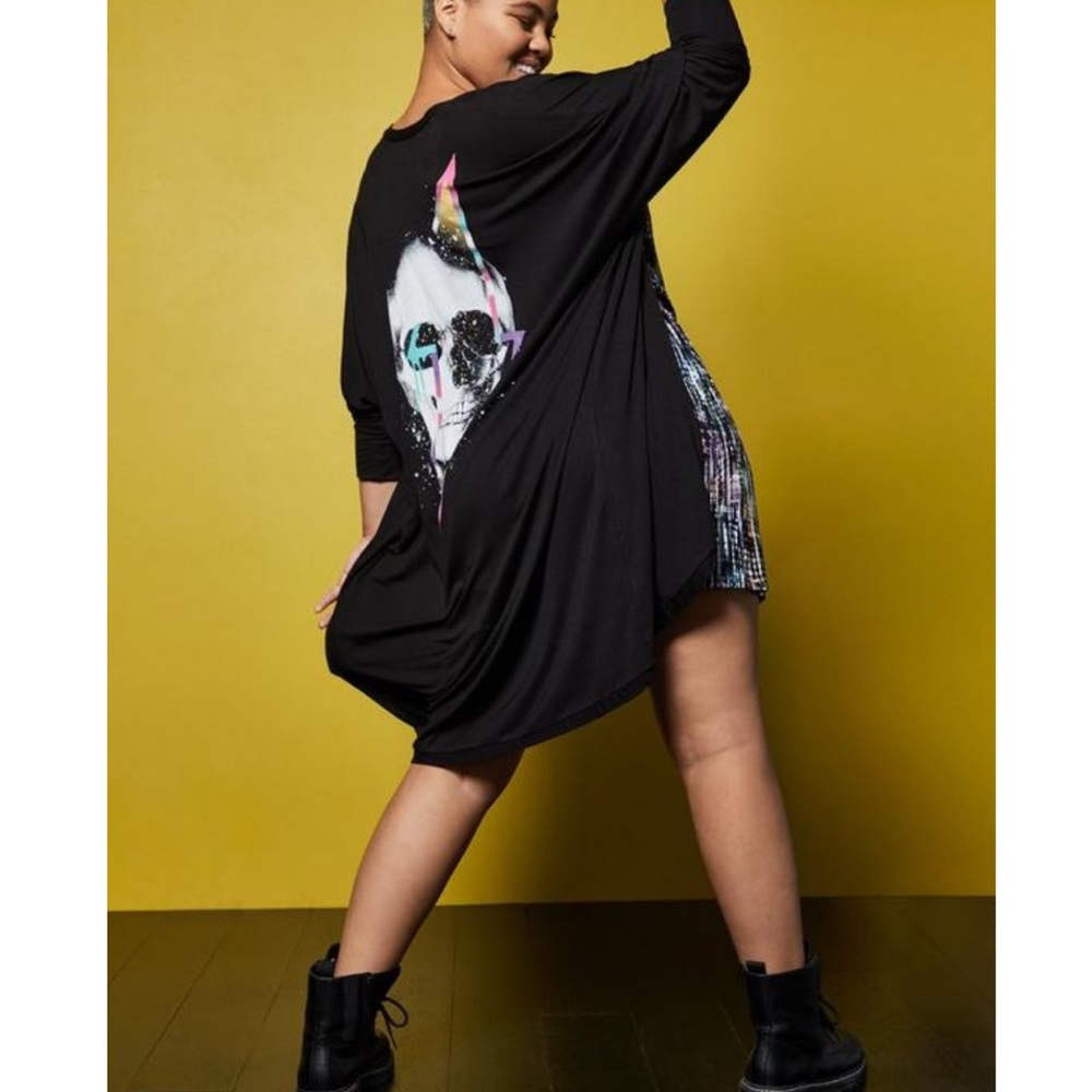 Torrid Love Sick Skull Black Kimono